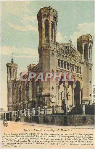 Cartes postales Lyon Basilique de Fourviere