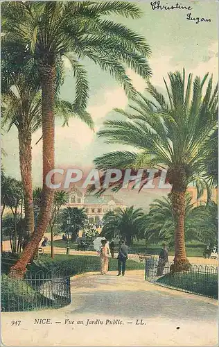 Cartes postales Nice Vue au Jardin Public