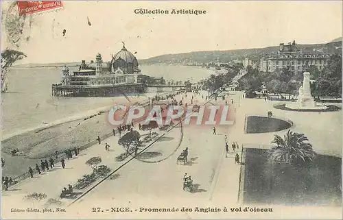 Ansichtskarte AK Nice Promenade des Anglais a Vol d'oiseau