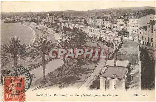 Cartes postales Nice (Alpes Maritimes) Vue Generale prise du Chateau