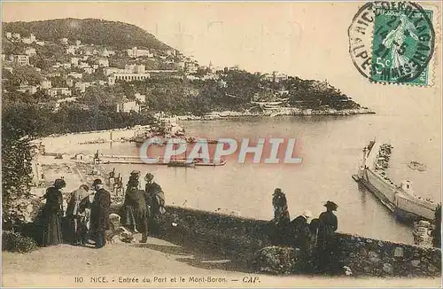 Cartes postales Nice Entree du Port et le Mont Boron