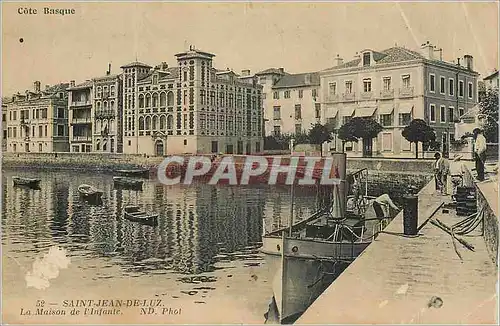 Cartes postales Saint Jean de Luz la Maison de l'Infante Bateau