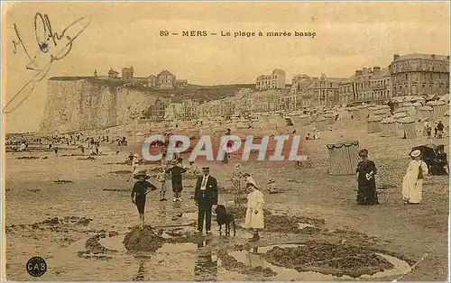 Cartes postales Mers La Plage a Maree Basse