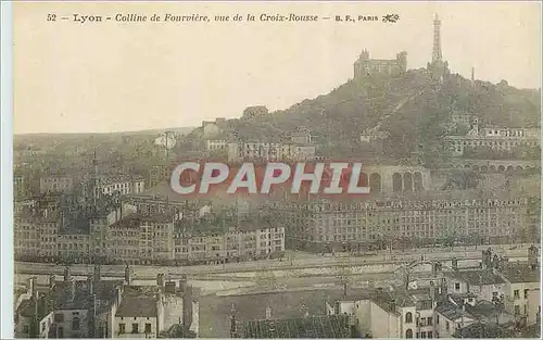 Ansichtskarte AK Lyon Colline de Fourviere vue de la Croix Rousse