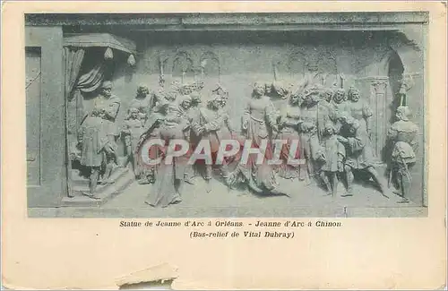 Cartes postales Statue de Jeanne d'Arc a Orleans Jeanne d'Arc a Chinon