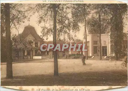 Cartes postales Le Touquet Paris Plage Le Casino et le Restaurant de la Foret