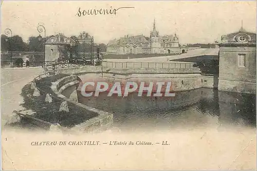 Cartes postales Chateau de Chantilly L'Entree du Chateau