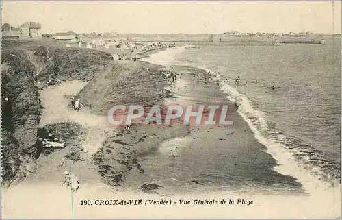 Ansichtskarte AK Croix de Vie (Vendee) Vue Generale de la Plage