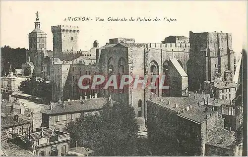 Cartes postales Avignon Vue Generale du Palais des Papes