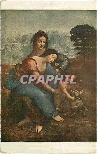 Cartes postales Musee du Louvre (Ecole Florantine) Leonard de Vinci La vierge