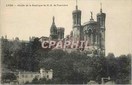 Ansichtskarte AK Lyon Abside de la Basilique de N D de Fourviere