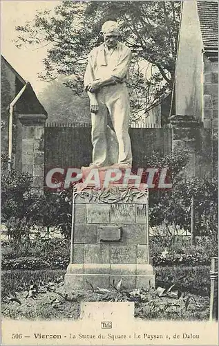 Cartes postales Vierzon La Statue du Square le Paysan de Dalou