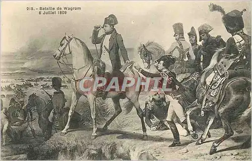 Cartes postales Bataille de Wagran 6 Juillet 1809 Napoleon 1er