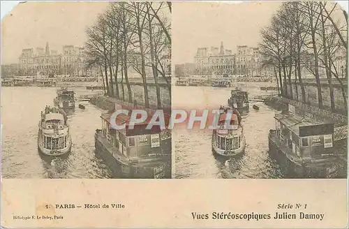 Ansichtskarte AK Paris Hotel de Ville Vue Stereoscopiques Julien Damoy