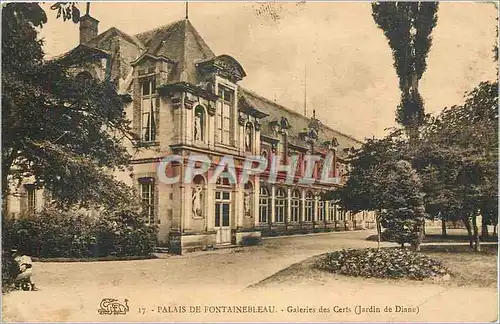 Cartes postales Palais de Fontainebleau Galerie des Cerfs (Jardin de Diane)