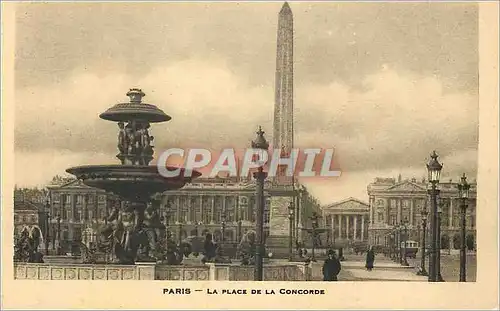 Cartes postales Paris Place de la Concorde