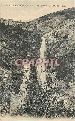 Cartes postales Environs de Vichy La Route de Malavaux