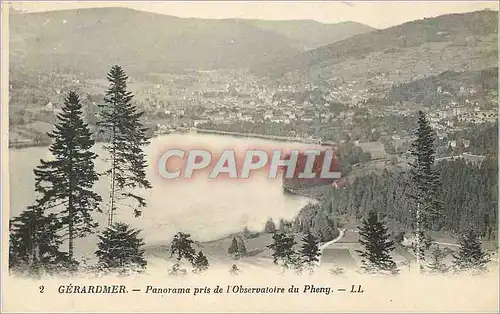 Cartes postales Gerardmer Panorama pris de l'Observatoire du Pheny