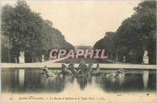 Ansichtskarte AK Jardins de Versailles Le Bassin d'Apollon et le Tapis Vert