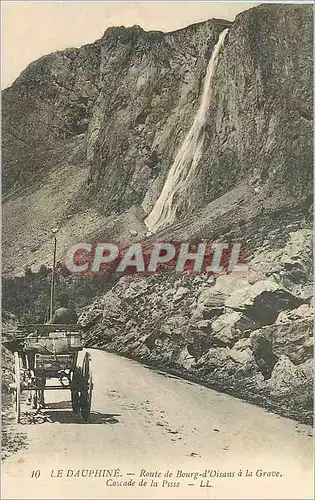 Ansichtskarte AK Le Dauphine Route de Bourg d'Oisans a la Grave Cascade de la Pisse Caleche (animee)