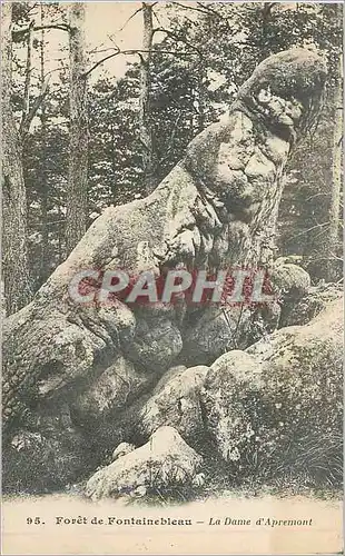Cartes postales Foret de Fontainebleau La Dame d'Apremont
