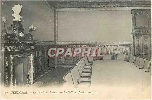 Cartes postales Grenoble Le Palais de Justice La Salle de Justice (carte 1900)
