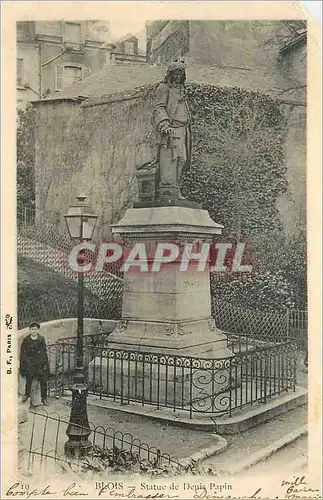 Cartes postales Blois Statue de Denis Papin