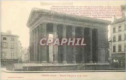 Cartes postales Vienne (Isere) Temple d'Auguste et Levie