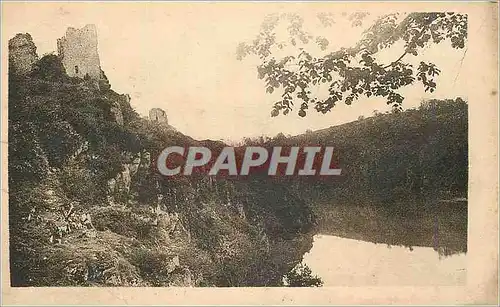 Ansichtskarte AK Crozant (Creuse) Ruines du Chateau et la Creuse