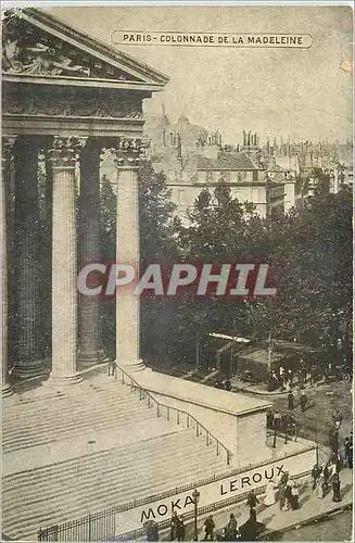 Cartes postales Paris Colonade de la Madeleine Moka Leroux