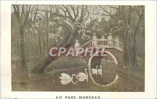 Cartes postales Au Parc Monceau Paris Cygnes