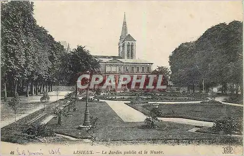 Ansichtskarte AK Lisieux Le Jardin Public et le Musee