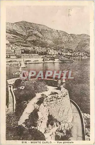 Cartes postales Monte Carlo Vue Generale