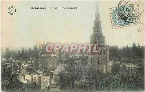 Cartes postales Langeais (I et L) Vue Generale