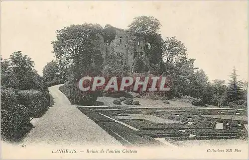 Ansichtskarte AK Langeais Ruines de l'Ancien Chateau