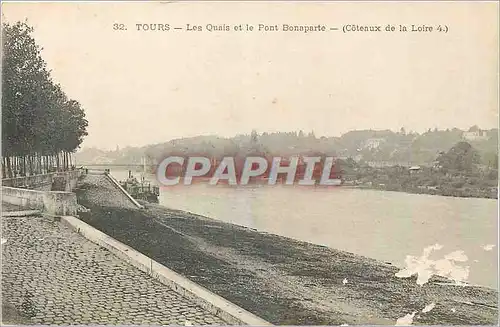 Cartes postales Tours Les Quais et le Pont Bonaparte (Coteaux de la Loire)