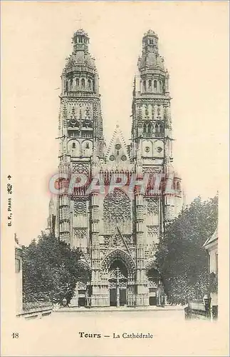 Cartes postales Tours La Cathedrale