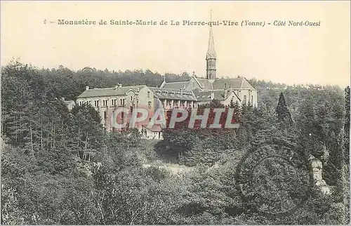 Ansichtskarte AK Monastere de Sainte Marie de la Pierre qui Vire (Yonne) Cote Nord Ouest