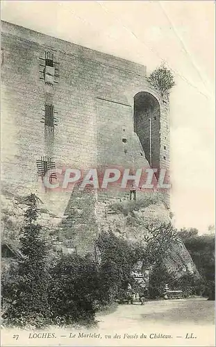 Cartes postales Loches Le Martelet vu des Fosses du Chateau