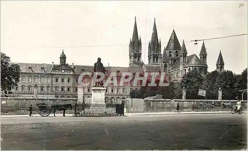 Moderne Karte Caen Le Lycee et l'Abbaye aux Hommes