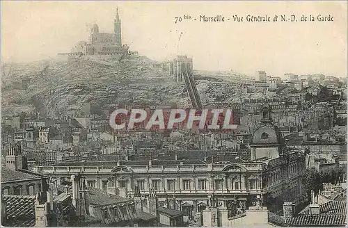 Cartes postales Marseille Vue Generale et N D de la Garde