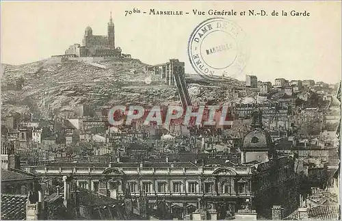 Cartes postales Marseille Vue Generale et N D de la Garde