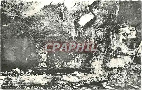 Moderne Karte Grottes d'Arcy sur Cure (Yonne) Passage de Monsieur et Trou du Diable