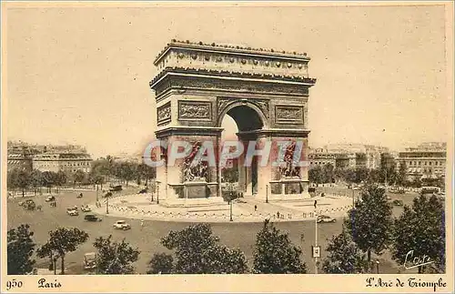 Cartes postales Paris L'Arc de Triomphe