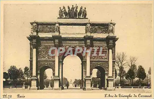 Cartes postales Paris L'Arc de Triomphe du Carrousel