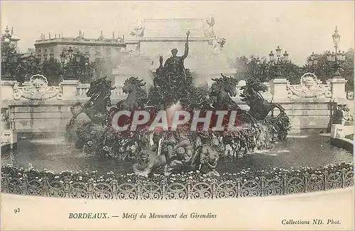 Ansichtskarte AK Bordeaux Motif du Monument des Girondins