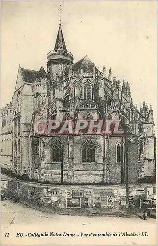 Cartes postales Eu Collegiale Notre Dame Vue d'Ensemble de l'Abside