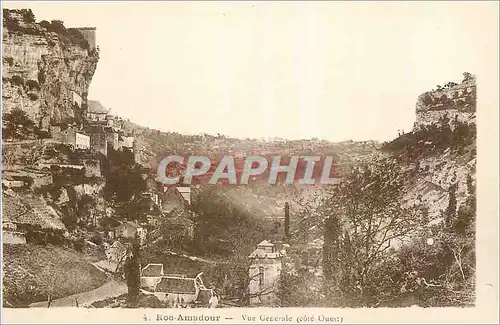 Cartes postales Roc Amadour Vue Generale (Cote Ouest)