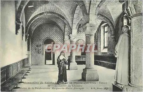 Ansichtskarte AK Monastere de la Sainte Marie de la Pierre qui Vire (Yonne) Le Cloitre du Chapitre