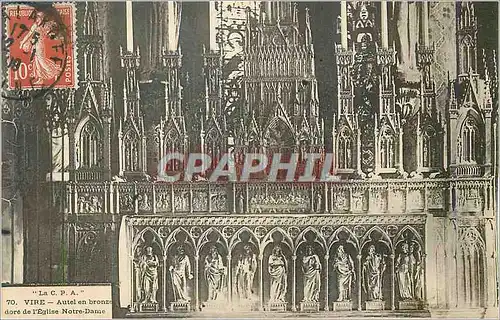 Ansichtskarte AK Vire Autel en Bronze dore de l'Eglise Notre Dame